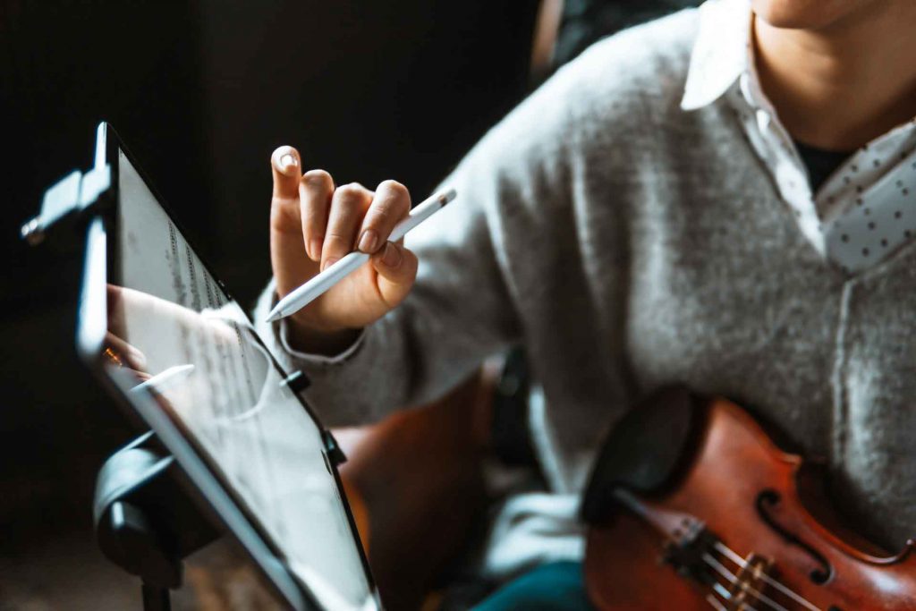 Hand Tablet iPad Musik App Produkt Fotoshooting